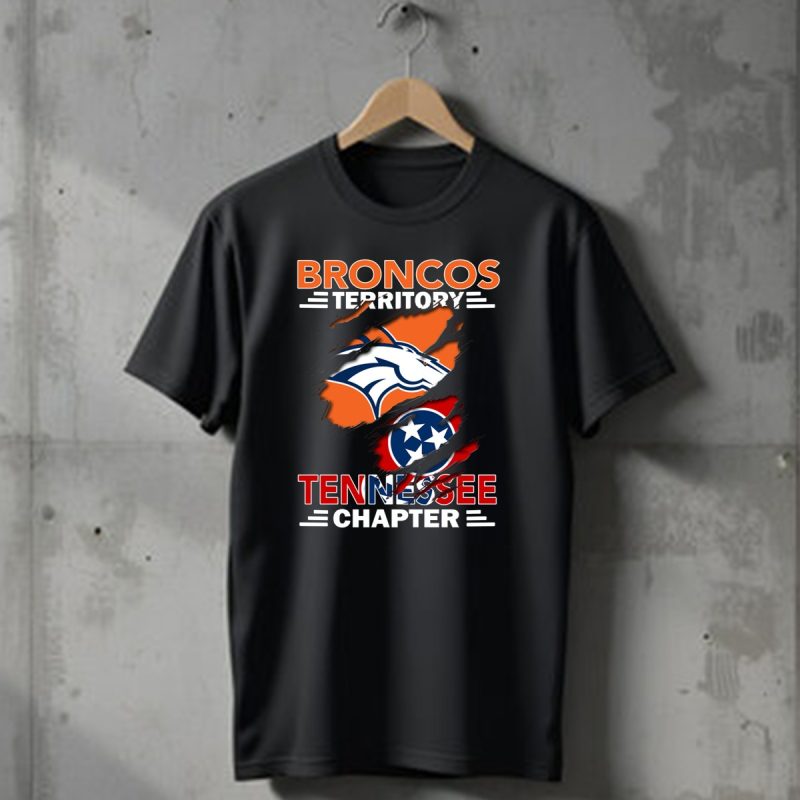 Broncos Territory Tennessee Chapter Denver Broncos Tennessee Flag T Shirt 1 T Shirt 1