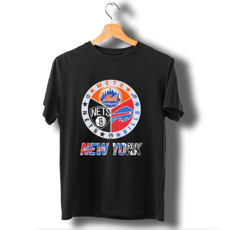 Brooklyn Nets New York Mets Buffalo Bills New York Fan Gear T Shirt 1 T Shirt 1