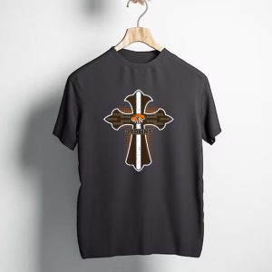Browns Cross For Jesus And Cleveland Browns Fans T-Shirt
