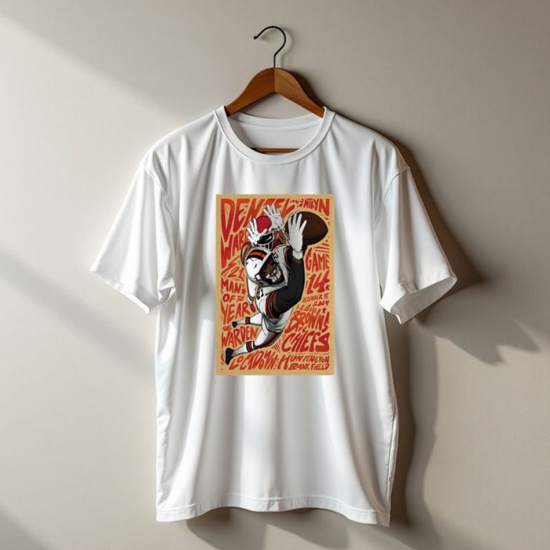 Browns Vs Chiefs December 15 2024 Huntington Bank Field Game 114 Denzel Man Of The Year Lockdown T Shirt T Shirt 1 1