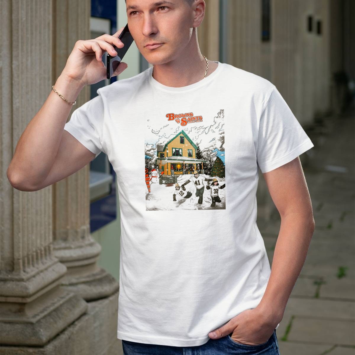 Browns-Vs-Saints-Game-15-Dec-24-Christmas-Snowball-Fight-Scene-T-Shirt-1_t-shirt-1_2