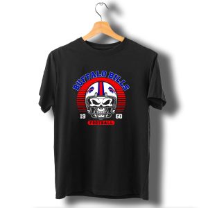 Buffalo Bills 1960 Skull Helmet Football T-Shirt