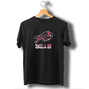 Buffalo Bills 2024 Dia De Los Muertos Floral T-Shirt