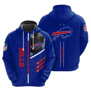 Buffalo Bills 3 Lines Graphic Gift For Fans AOP Hoodie