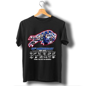 Buffalo Bills 60Th Anniversary 1960 2020 Thank You For The Memories Signatures T Shirt