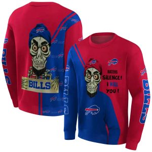 Buffalo Bills Achmed Skull Blue AOP Sweatshirt