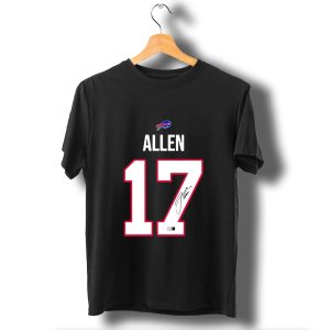Buffalo Bills Allen 17 Signature Jersey T-Shirt