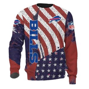 Buffalo Bills American Flag Duty AOP Sweatshirt