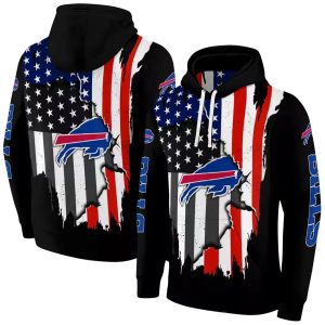 Buffalo Bills American Pride Black AOP Hoodie