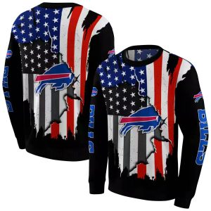 Buffalo Bills American Pride Black AOP Sweatshirt