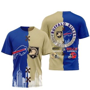 Buffalo Bills And Army Black Knights AOP T-Shirt