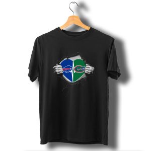Buffalo Bills And Florida Gators Heart T-Shirt