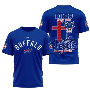 Buffalo Bills And Jesus In My Heart AOP T-Shirt