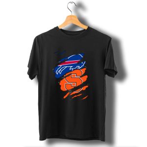 Buffalo Bills And Syracuse Orange Torn T-Shirt