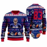 Buffalo Bills Andre Reed 83 Ugly Sweater