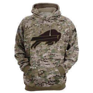 Buffalo Bills Army Graphic Pattern AOP Hoodie