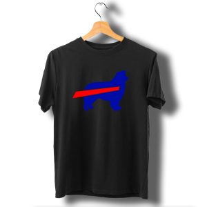 Buffalo Bills Aussie Mafia Silhouette With Iconic Red Stripe T-Shirt