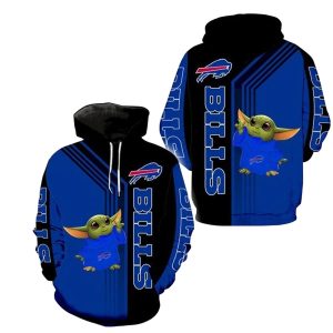 Buffalo Bills Baby Yoda AOP Hoodie