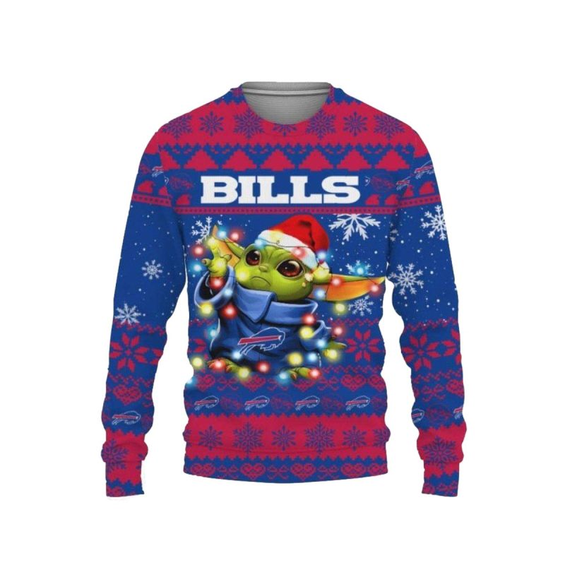 Buffalo-Bills-Baby-Yoda-Star-Wars-Christmas-Light-Up-Ugly-Sweater-1 Buffalo Bills Baby Yoda Star Wars Christmas Light Up Ugly Sweater 1