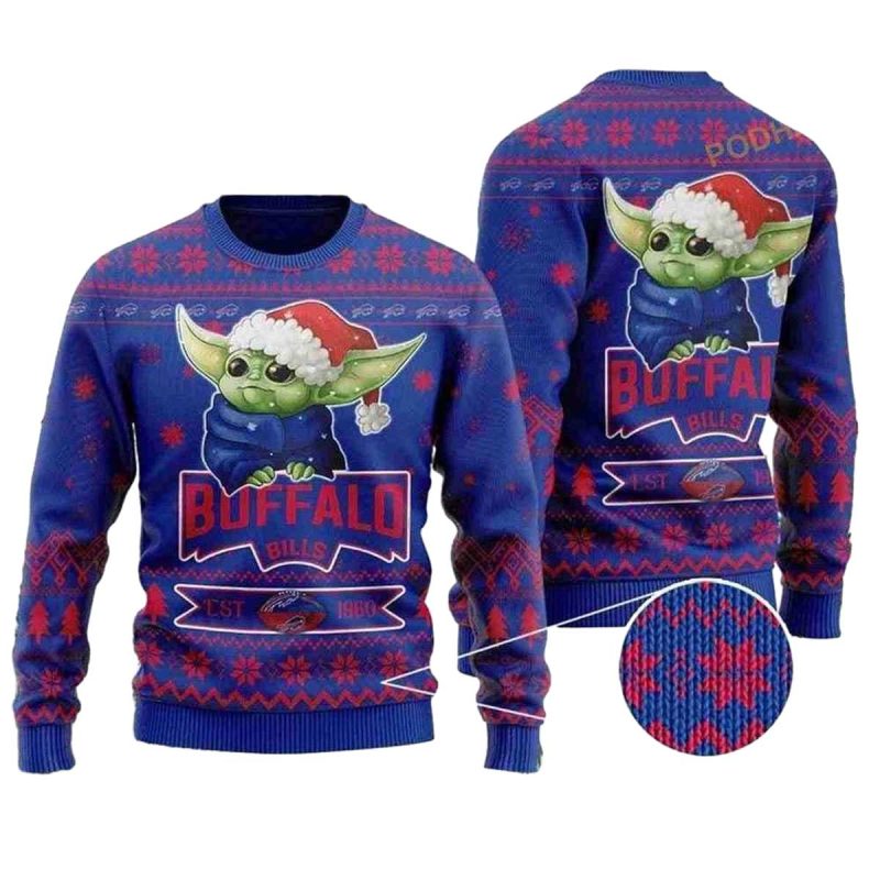 Buffalo-Bills-Baby-Yoda-With-Santa-Hat-Funny-Ugly-Sweater-1 Buffalo Bills Baby Yoda With Santa Hat Funny Ugly Sweater 1