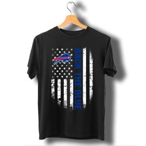 Buffalo Bills Back The Blue With Flag American T Shirt