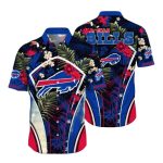 Buffalo Bills Big Logo Tropical Floral Hawaiian Shirt