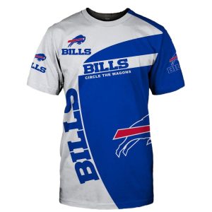 Buffalo Bills Bills Circle The Wagons AOP T-Shirt