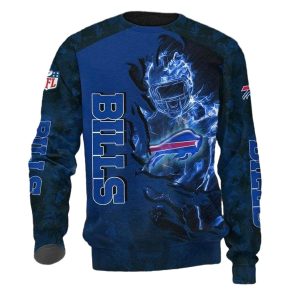 Buffalo Bills Blue Scratch AOP Sweatshirt