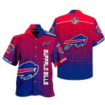 Buffalo Bills Bold Gradient Red And Blue Hawaiian Shirt