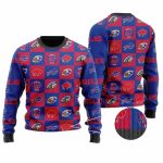 Buffalo Bills Bold Logo Block Ugly Sweater