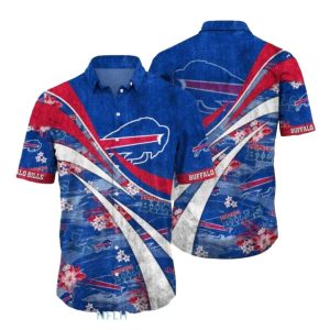 Buffalo Bills Bold Red And Blue Wave Hawaiian Shirt