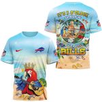 Buffalo Bills Buffett Its 5 Oclock Somewhere AOP T-Shirt