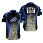Buffalo Bills Camo And Team Logo Hawaiian Shirt