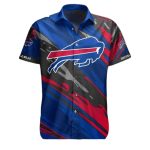 Buffalo Bills Camo Streaks And Dark Blue Hawaiian Shirt