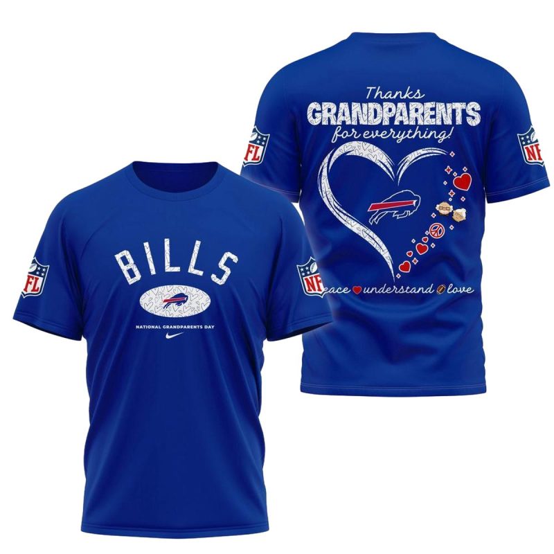 Buffalo Bills Celebrate National Grandparents Day Aop T Shirt 1