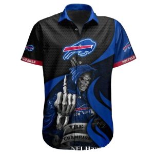 Buffalo Bills Champion Spirit Skull Hawaiian Shirt