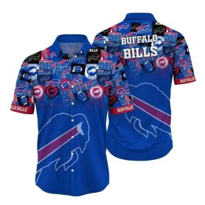 Buffalo Bills Characters Blue Hawaiian Shirt