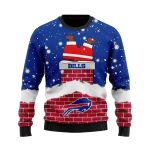 Buffalo Bills Chimney Santa Hat Funny Ugly Sweater