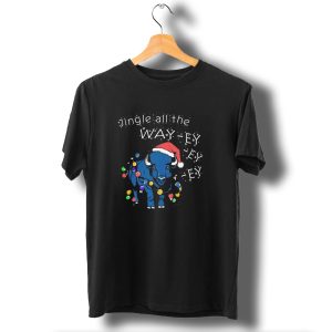 Buffalo Bills Christmas Jingle All The Way Ey Ey Ey Holiday T-Shirt