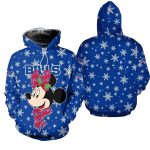 Buffalo Bills Christmas Minnie Mouse Football AOP Hoodie