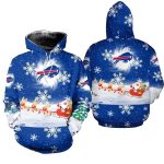 Buffalo Bills Christmas Pattern Football AOP Hoodie