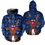 Buffalo Bills Christmas Reindeer Sunglasses Funny AOP Hoodie