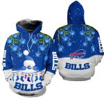 Buffalo Bills Christmas Santa Football AOP Hoodie