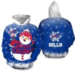 Buffalo Bills Christmas Snowman AOP Hoodie