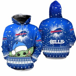 Buffalo Bills Christmas Yoda AOP Hoodie