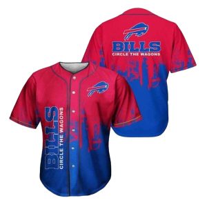 Buffalo Bills Circle The Wagons Baseball Jersey