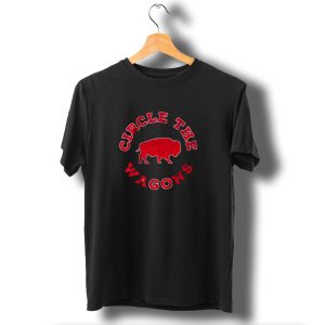 Buffalo Bills Circle The Wagons Red Bison T-Shirt
