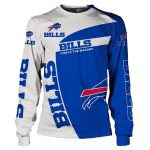 Buffalo Bills Circle The Wagons White And Blue AOP Sweatshirt