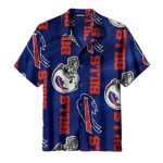Buffalo Bills Classic Helmet And Logo Hawaiian Shirt