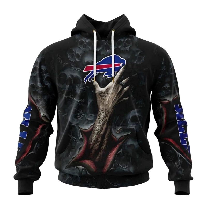 Buffalo Bills Clown Halloween Aop Hoodie 1
